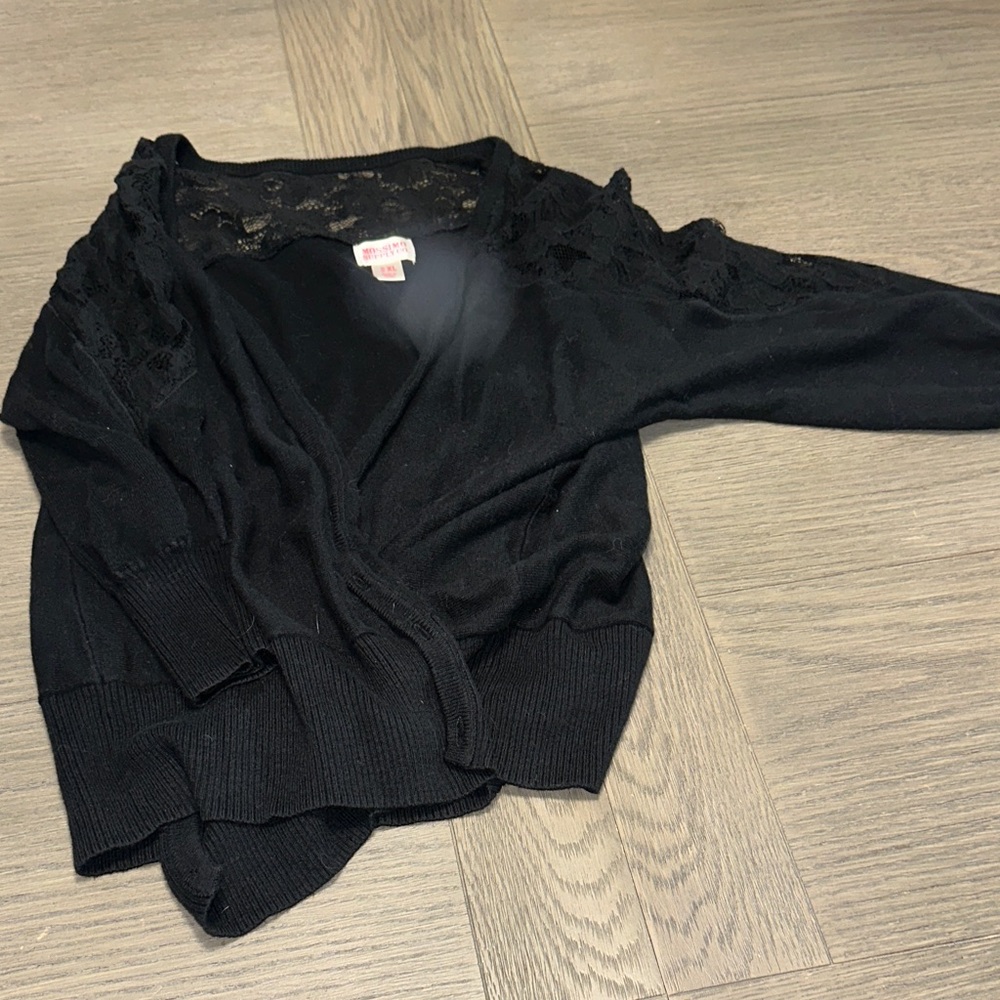 Mossimo Supply Co. Black Lace Cardigan